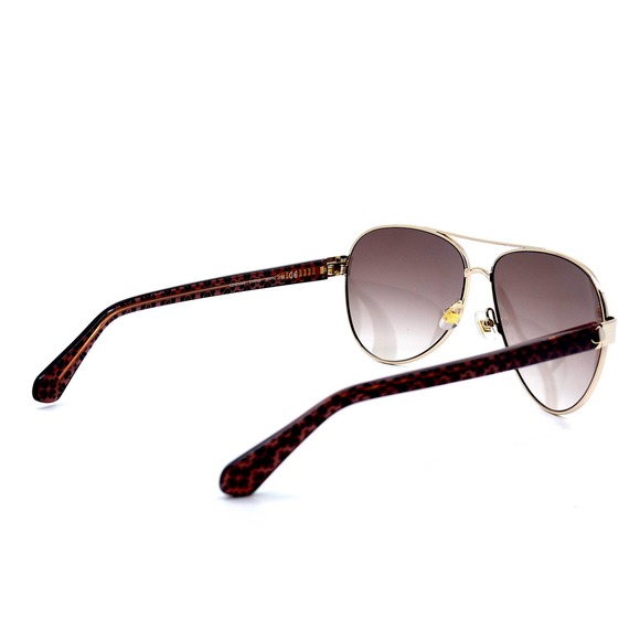 NEW KATE SPADE GENEVA/S EYR GOLD PINK AVIATOR WOMEN'S SUNGLASSES - Picture 6 of 13